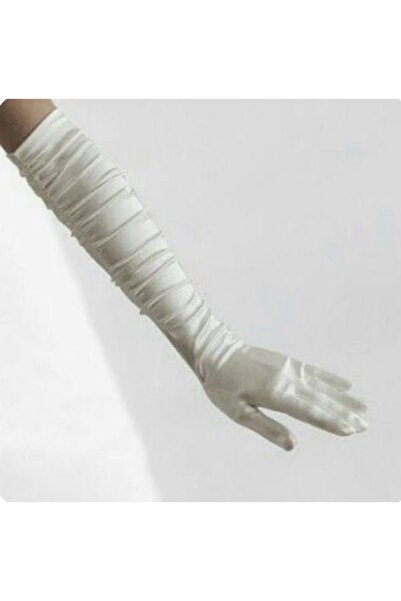 Sukha Satin Gloves, Satin Bridal Gloves, Satin Ecru Gloves, Satin Cream Color...