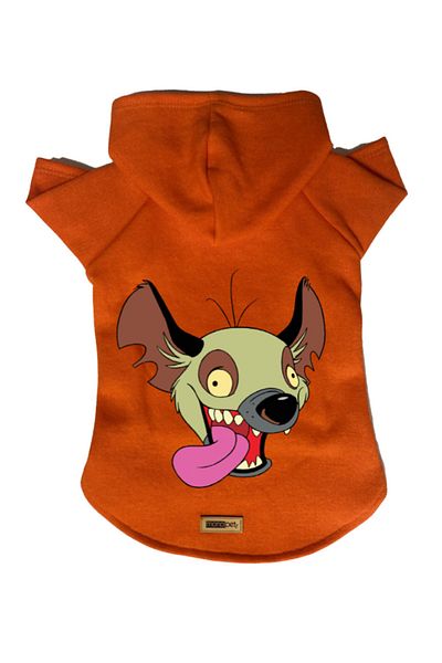 Monopetz Hooded Fleece Sweatshirt Dog And Cat Outfit & Dress - Orange Ed001