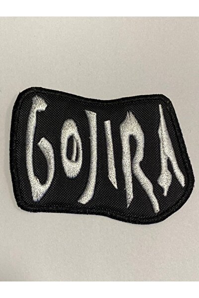 StüdyoÜmitTişört Gojira Beyaz Logo Patch,peç,arma Ve Kot Yaması