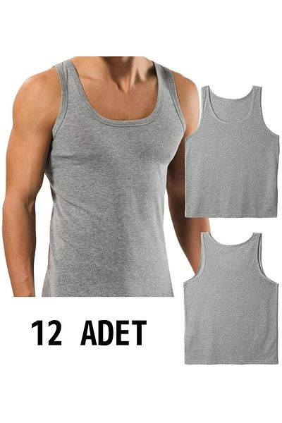 marufshop 12 Ανδρικά 100% βαμβακερά λουριά Classic Singlet