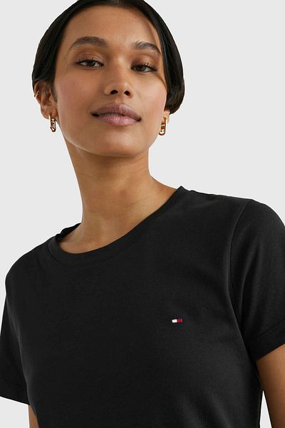 Tommy Hilfiger T-Shirt - Schwarz - Figurbetont