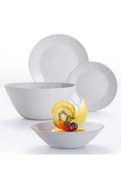 Luminarc Carine Zelie Beyaz 18 Parça 6 Kişilik Yemek Takımı
