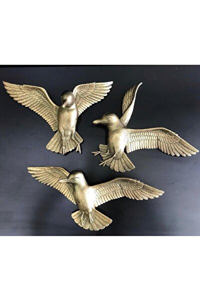Üçlü Kuş Duvar Dekoru Dd186-3