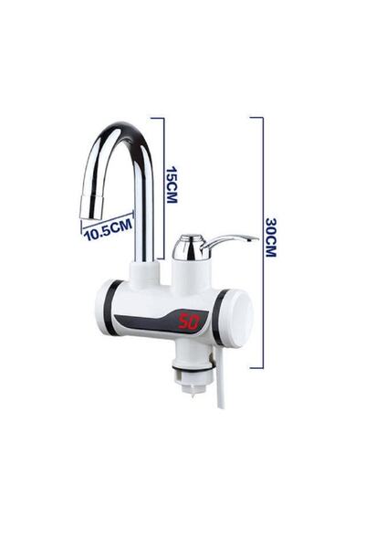 Wevolt Elektrikli Sıcak Musluk Termal Musluk Ani Su Isıtıcı Musluk (alttan Girişli)siprel Başlık
