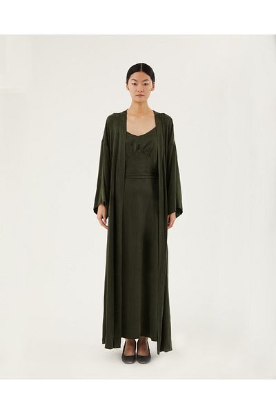 Towdoo Milky Way Long Kimono Cupro Dress
