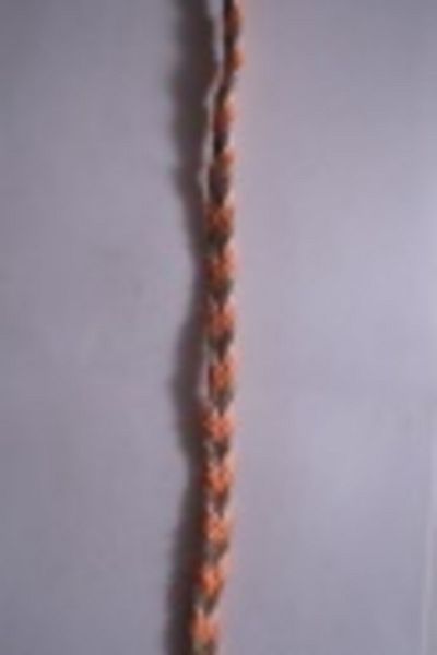 Eskişehir hobi sanat 8 mm Neon Orange 3 Meters Decorative Fish Tread Hair Braid Strip - Whips Hives Lanyard