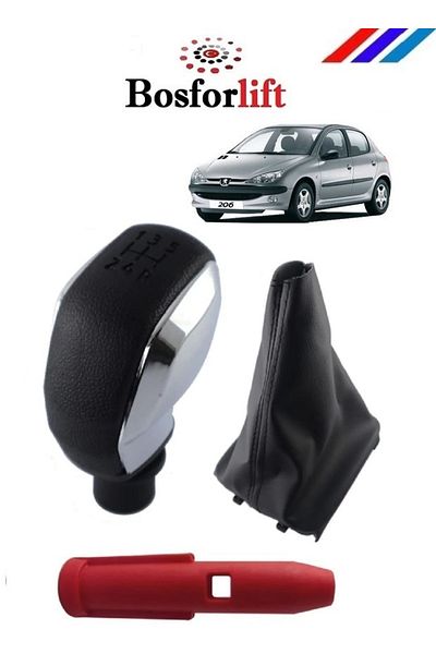BOSFORLİFT Peugeot 206 Sport Gear Shift - Knob and Gaiter Set 5 Forward