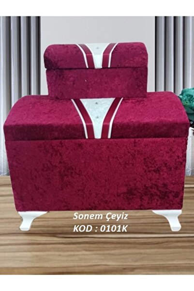 Sandık Dünyası Söz Nişan Bohça Gelin Damat Çeyiz Sandığı 2li 0101k