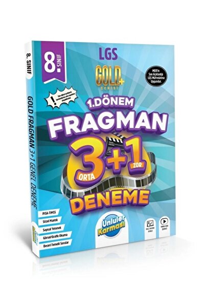 Ünlüler Karması 8. Sınıf LGS Tüm Dersler 1. Dönem Fragman 3+1 Deneme Gold Ser...