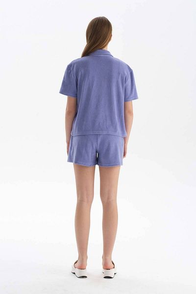 Dagi Fliederfarbene Handtuchshorts