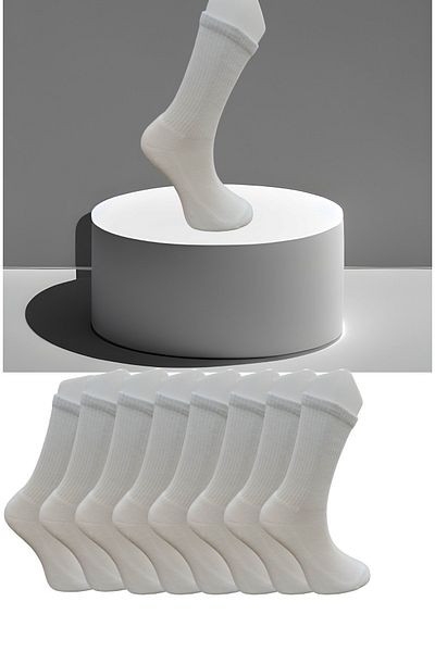 Leement socks 8 ζευγάρια χτενισμένες βαμβακερές αθλητικές κάλτσες τένις