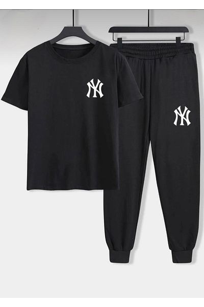 Serays moda Ny Printed T-shirt Tracksuit Set