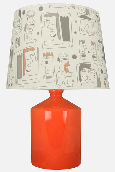 Qdec Ceramic Cube Vase Lampshade Orange - Maya