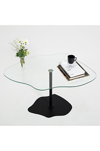 NEOstill - Dior Sehpa / Şeffaf & Siyah