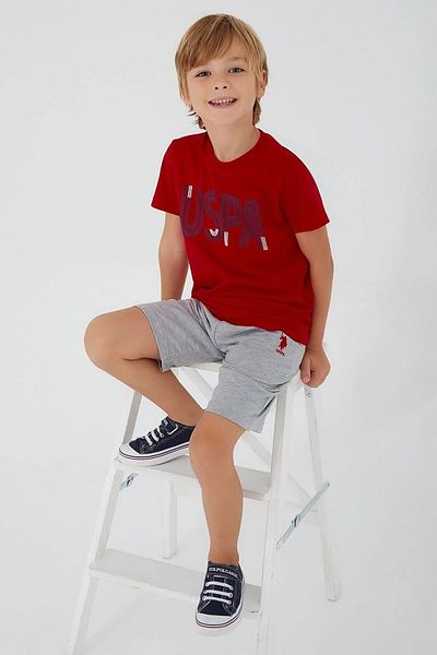 U.S. Polo Assn. Base. Polo Assn Silky Red Boy Bermuda Suit