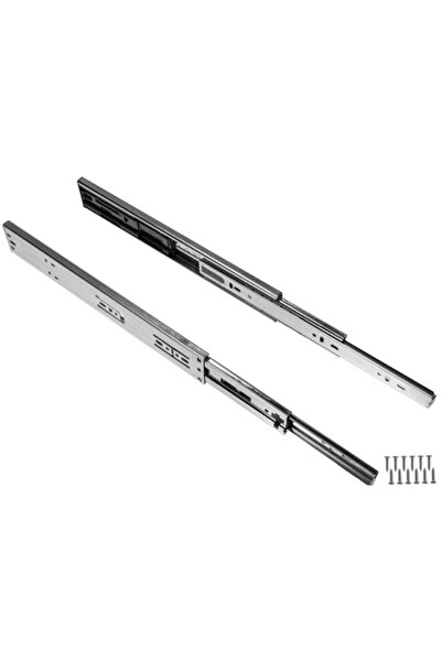 YENİLER 50 Cm Frenli Teleskopik Bilyalı Çekmece Rayı