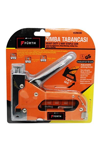 FÜRTH 4-14mm Zımba Tabancası 100 Adet Tel Hediyeli Profesyonel
