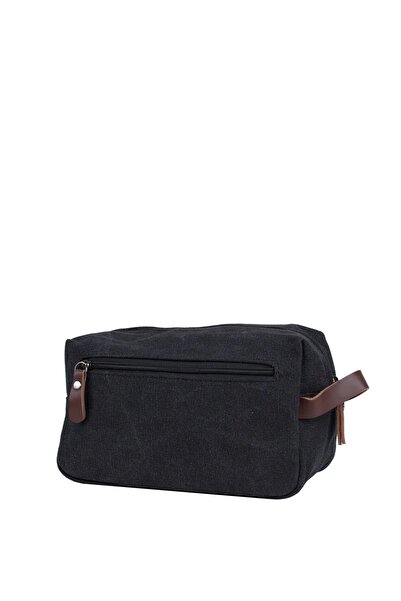 By Hakan Ççs 31322 Canvas Shaving Bag Handbag Personal Bag Black