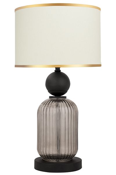 MINIMAL ETICARET VE BILGI TEKNOLOJILERI Lotus Opal Black Glass Lampshade