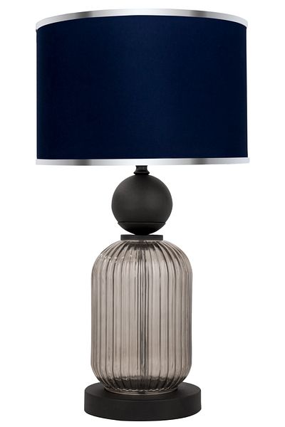 MINIMAL ETICARET VE BILGI TEKNOLOJILERI Lotus Opal Black Glass Lampshade