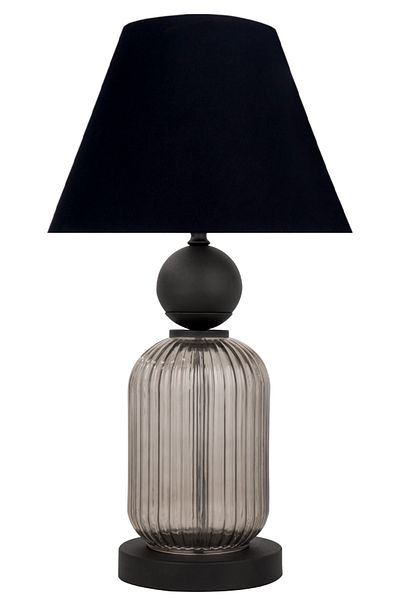 MINIMAL ETICARET VE BILGI TEKNOLOJILERI Lotus Opal Black Glass Cone Lampshade