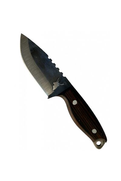 BIÇAKCIM Özel Deri Kılıflı Kamp Bıçağı Geyik Desenli