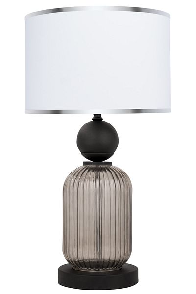 MINIMAL ETICARET VE BILGI TEKNOLOJILERI Lotus Opal Black Glass Lampshade