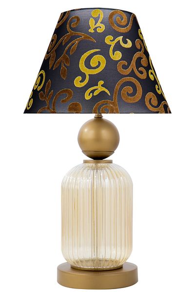 MINIMAL ETICARET VE BILGI TEKNOLOJILERI Lotus Gold Glass Cone Lampshade