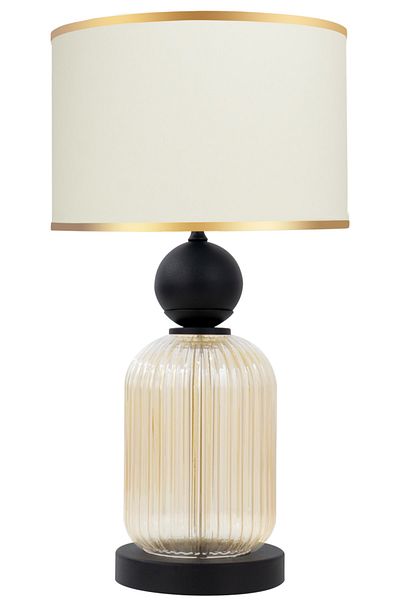 MINIMAL ETICARET VE BILGI TEKNOLOJILERI Lotus Gold Contrast Glass Lampshade