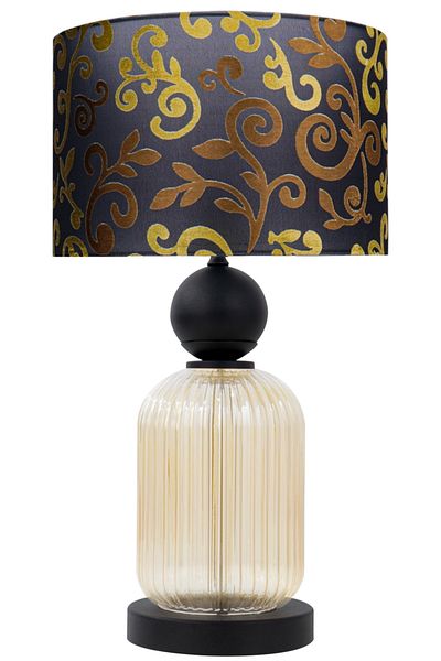 MINIMAL ETICARET VE BILGI TEKNOLOJILERI Lotus Gold Contrast Glass Lampshade