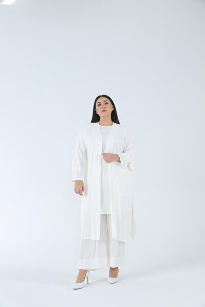 MÜSEMMA Büyük Beden Dokuma Kumaş Iç Tuniği Uzun Kollu 3 Lü Tiana Takım 23ytkm...