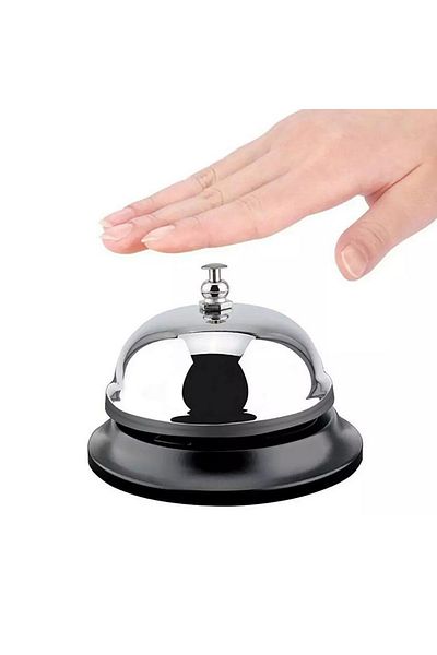 ranaofis Decorative Reception Bell Tabletop Hotel Emergency Call Bell Restaurant Bell