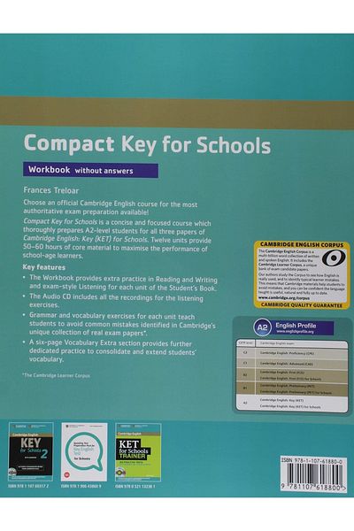 Kolektif Kitap Compact Key For Schools Workbook Without Answers With Audio Cd