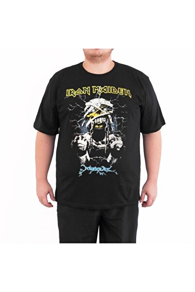 Bant Giyim تي شيرت Iron Maiden Powerslave - 4xl مقاس كبير