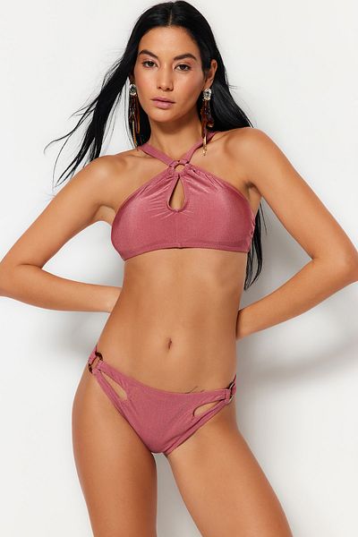 Trendyol Collection Dusty Rose kiegészítő részletes bikini alsó TBESS22BA0320
