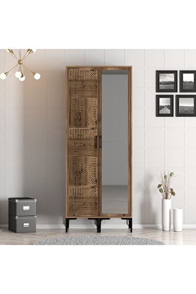 Variant Mobilya Kumsal 2 Kapılı Gardrop Pr - Ceviz