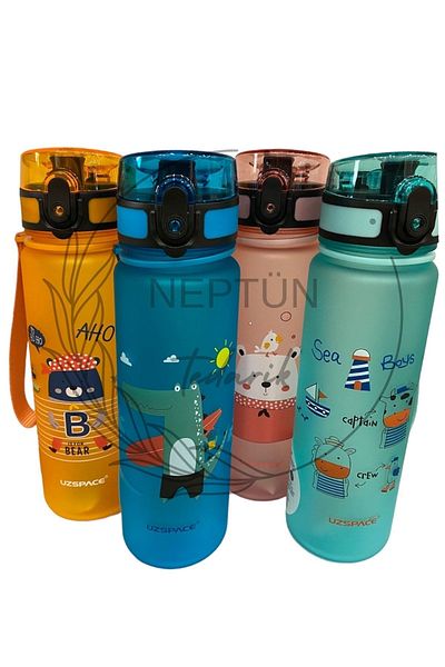 Uzspace Pink Tritan 500 ml Children's Water Bottle/Juicer