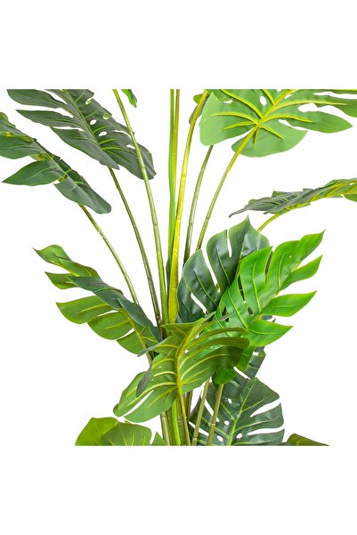 Herdekora Yapay Deve Tabanı Ağacı (monstera Ağacı) Gerçek Dokulu 16 Yapraklı 150 Cm.