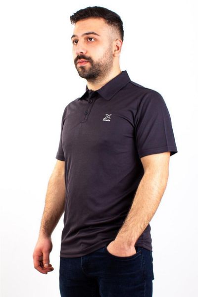 Kinetix Sn-328 Ανδρικό μπλουζάκι με γιακά πόλο Oliver Anthracite Casual