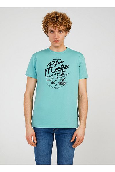 The Crow Crew Neck Printed Mint Men's T-shirt Tc7111