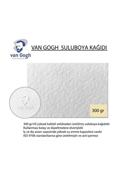 Genel Markalar Sulu Boya Kağıdı Grenli 300 Gr 35x50 Cm. 10 Adet