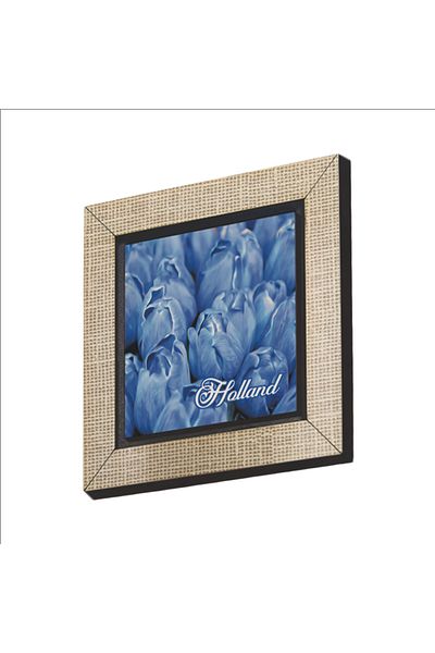 BAKSEPETE Netherlands Tulip Image Printed MDF Magnetkrg-025 Refrigerator Ornament