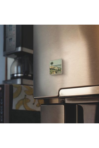 BAKSEPETE Italy Visual Printed Natural Stone Magnetkrg-057 Refrigerator Ornament