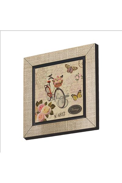 BAKSEPETE Ornament pentru frigider din MDF Magnetkrg-034 imprimat vizual pentru biciclete olandeze