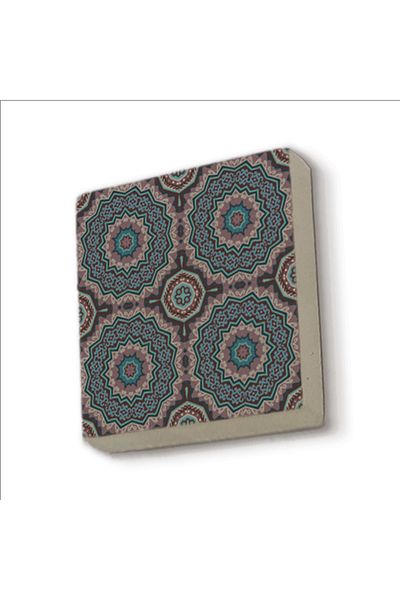 Sadrazam Μαγνήτης Φυσικής Πέτρας με Σχέδιο Mandala kd-092 Στολίδι Ψυγείου
