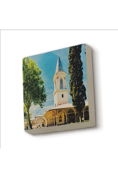 Sadrazam Πύργος της Δικαιοσύνης Topkapı Palace με στάμπα από φυσική πέτρα Magnetkrt-053 Στολίδι ψυγείου