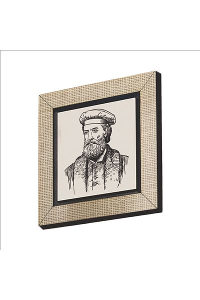 BAKSEPETE ديكور ثلاجة إيطالي ماركو بولو مطبوع MDF Magnetkrg-062