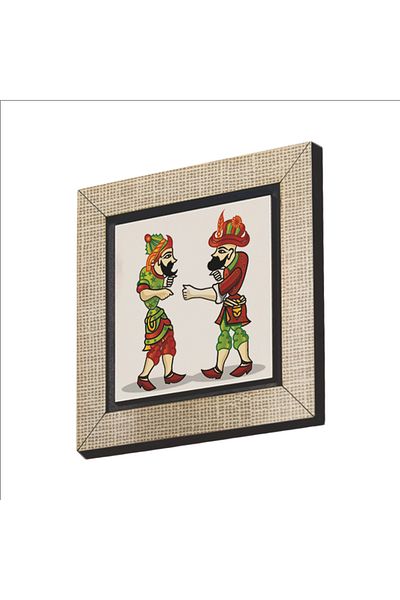 Sadrazam Στολίδι ψυγείου με τυπωμένο MDF Magnetkrt-114 με Hacivat και Karagöz