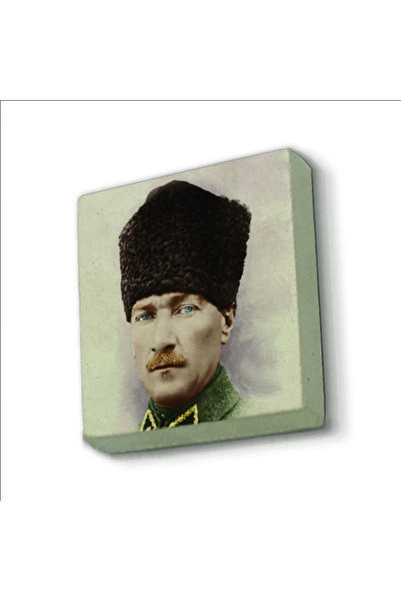 BAKSEPETE Atatürk Baskılı Doğaltaş Magnetkrt-103buzdolabı Süsü