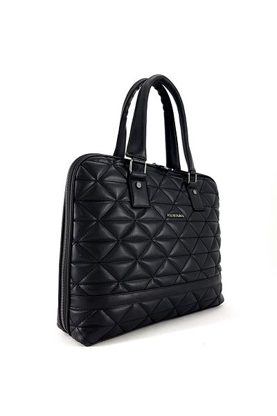 Poloorjinal Essecia Quilted Women's Black 15.6 Laptop Briefcase